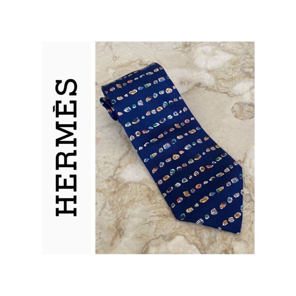 Hermes 100% Silk Tie